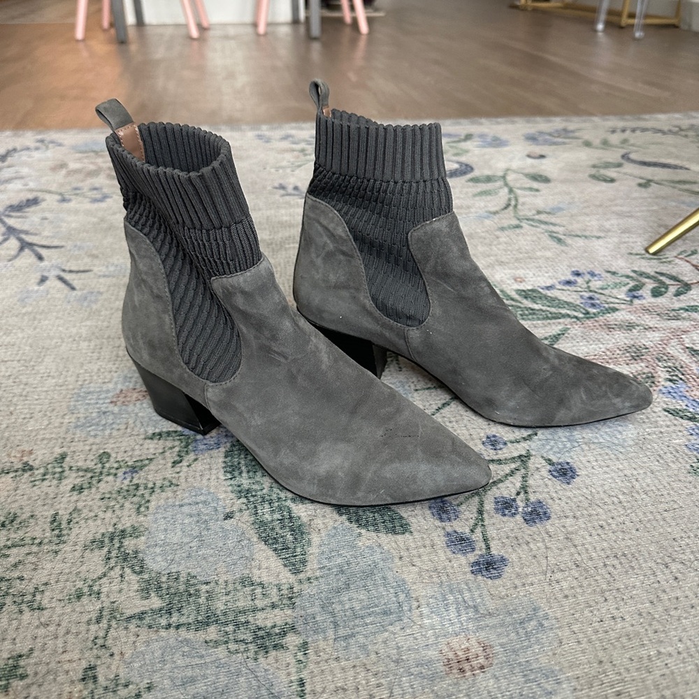 Kensie Faux Suede Booties